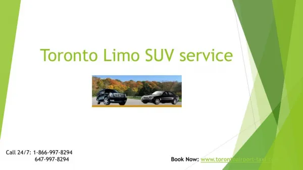 Toronto airport Limo SUV service