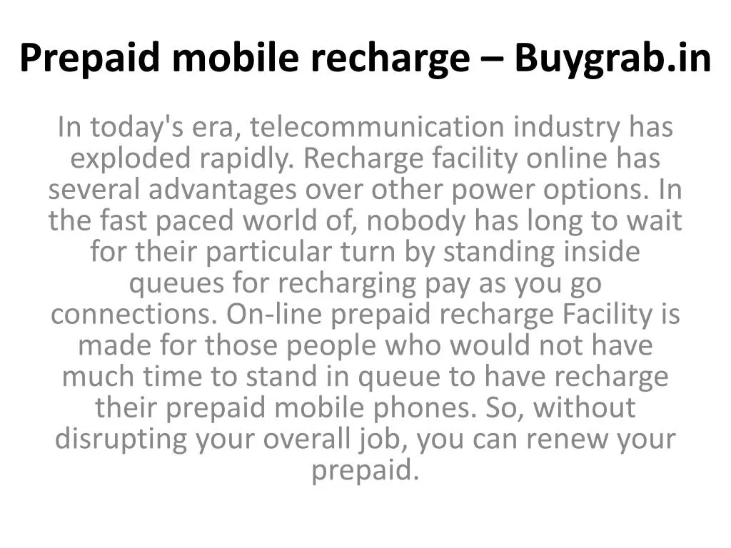 prepaid mobile recharge buygrab in