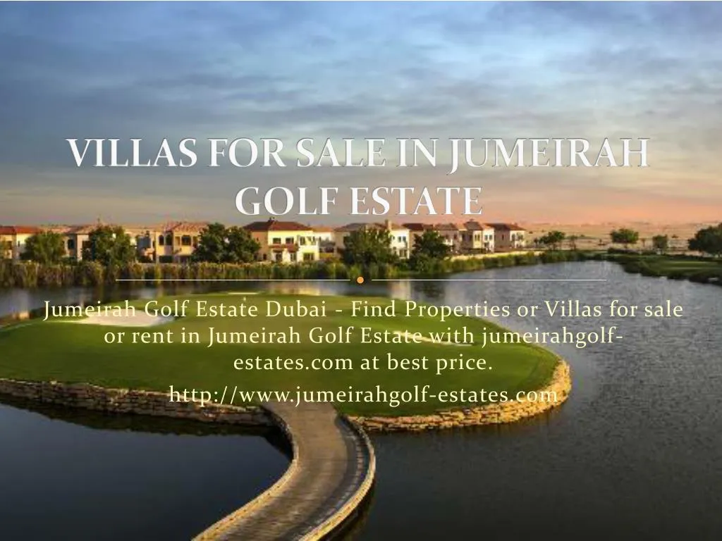 villas for sale in jumeirah golf estate