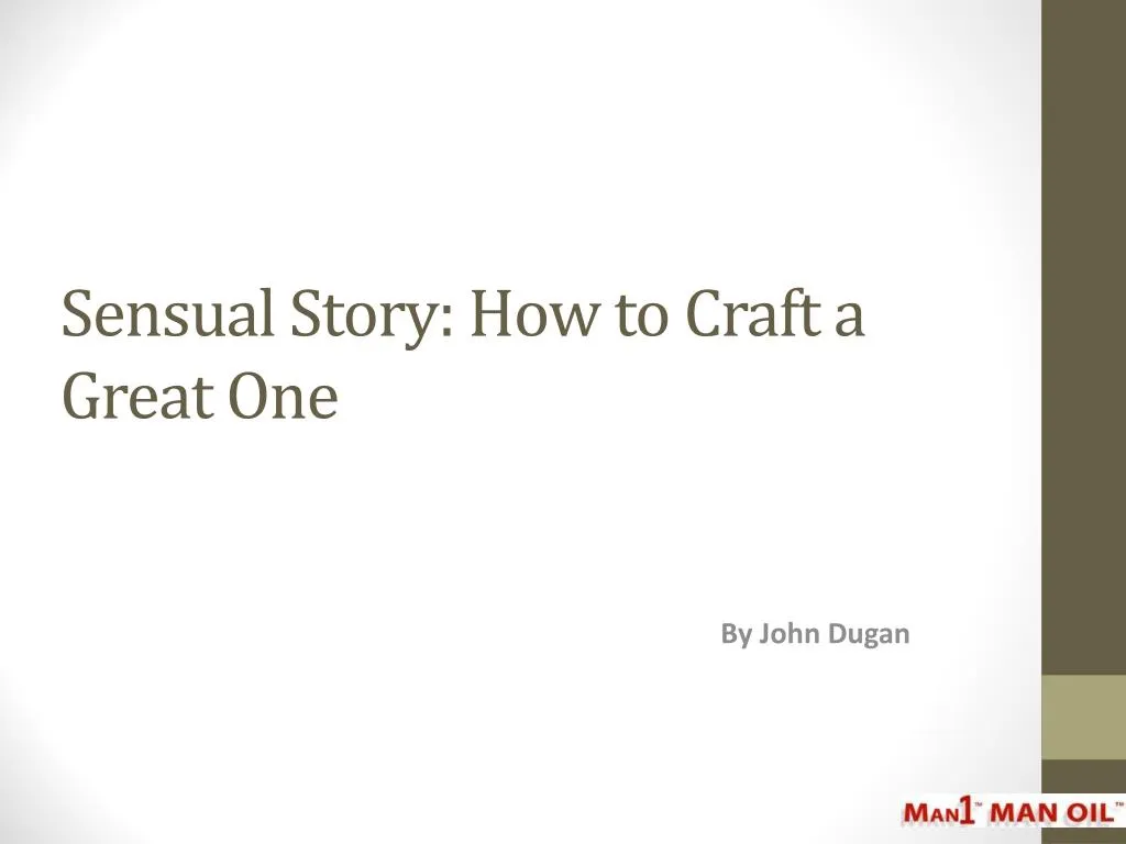 sensual story how to craft a great one