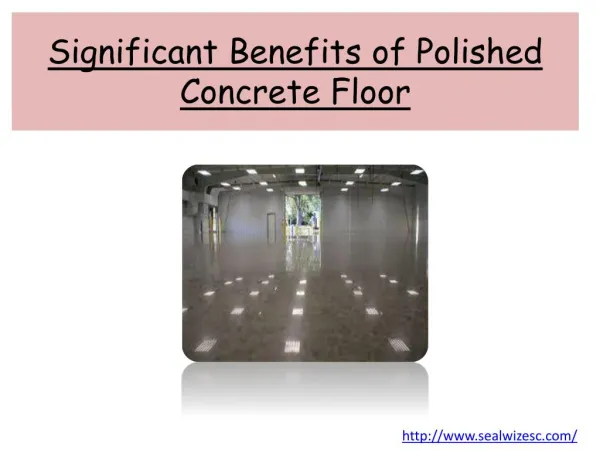 Significant Benefits of Polished Concrete Floor
