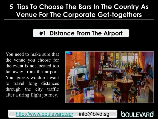 5 tips to choose the bars in the country as venue for the co