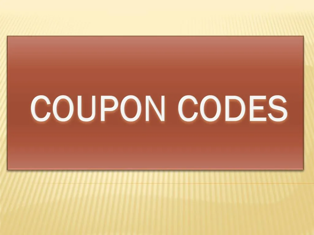 coupon codes