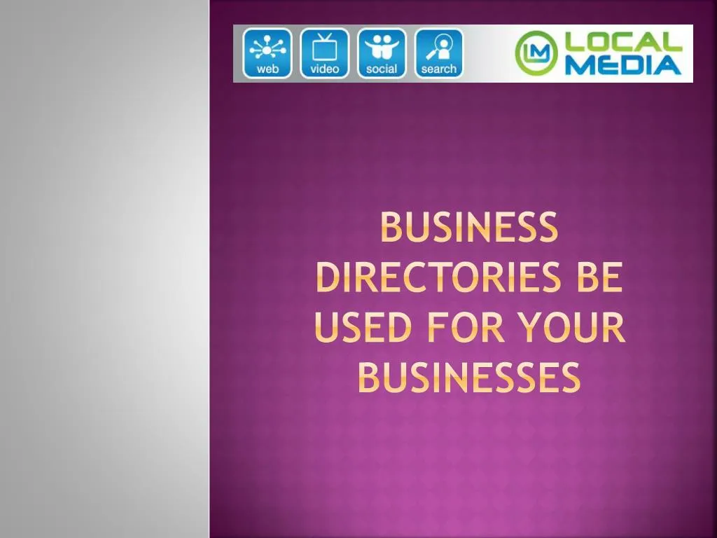 business directories be used for your businesses