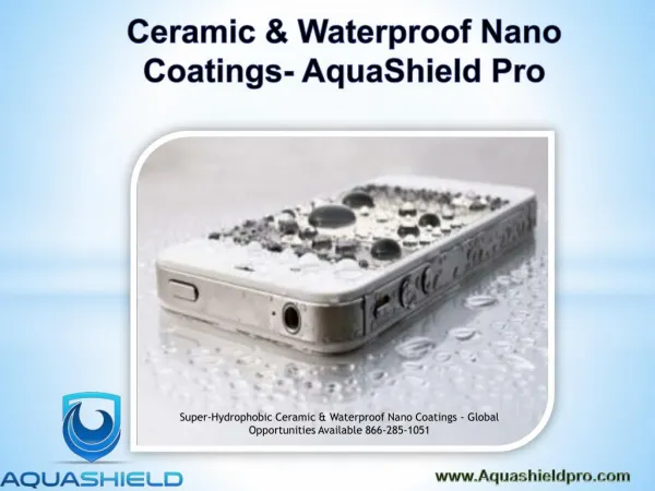 Ceramic & Waterproof Nano Coatings- AquaShield Pro