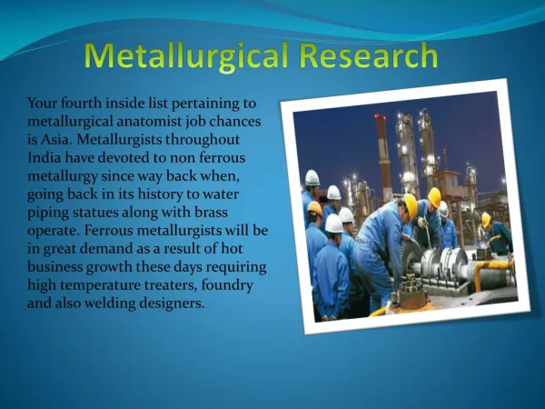 metallurgical research