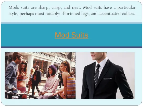 Mod Suits