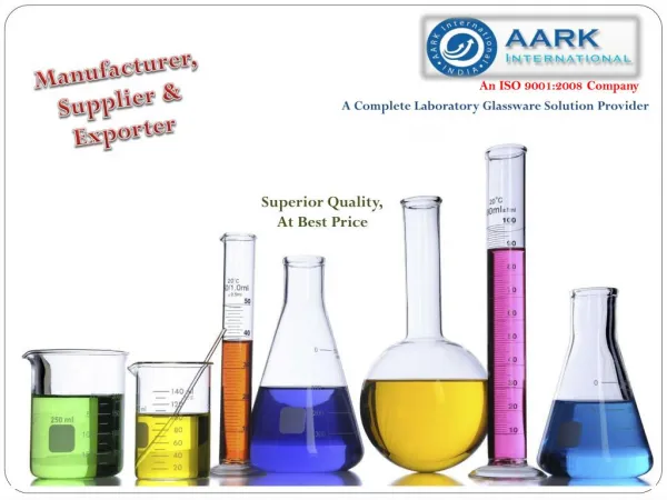 Laboratory & Scientific Glassware Supplier