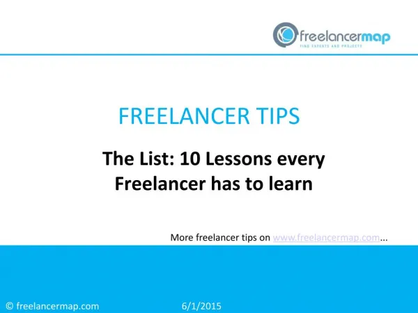 The List: 10 Lessons every freelancer has to learn