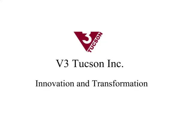 V3 Tucson Inc.