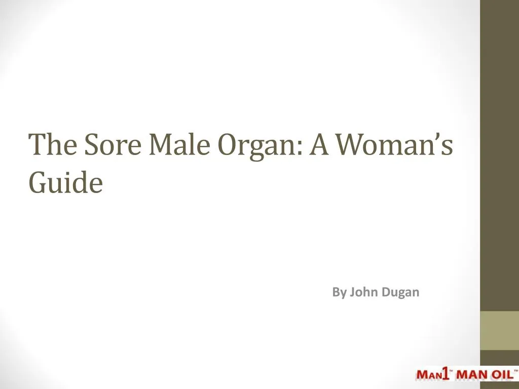 the sore male organ a woman s guide