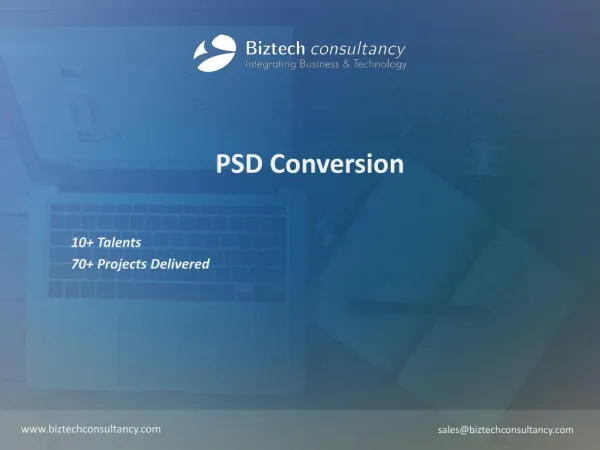 PSD Conversion Brochure - Biztech Consultancy