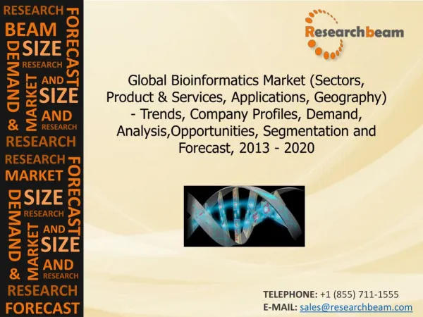 Global Bioinformatics Market Company Profiles, 2013-2020