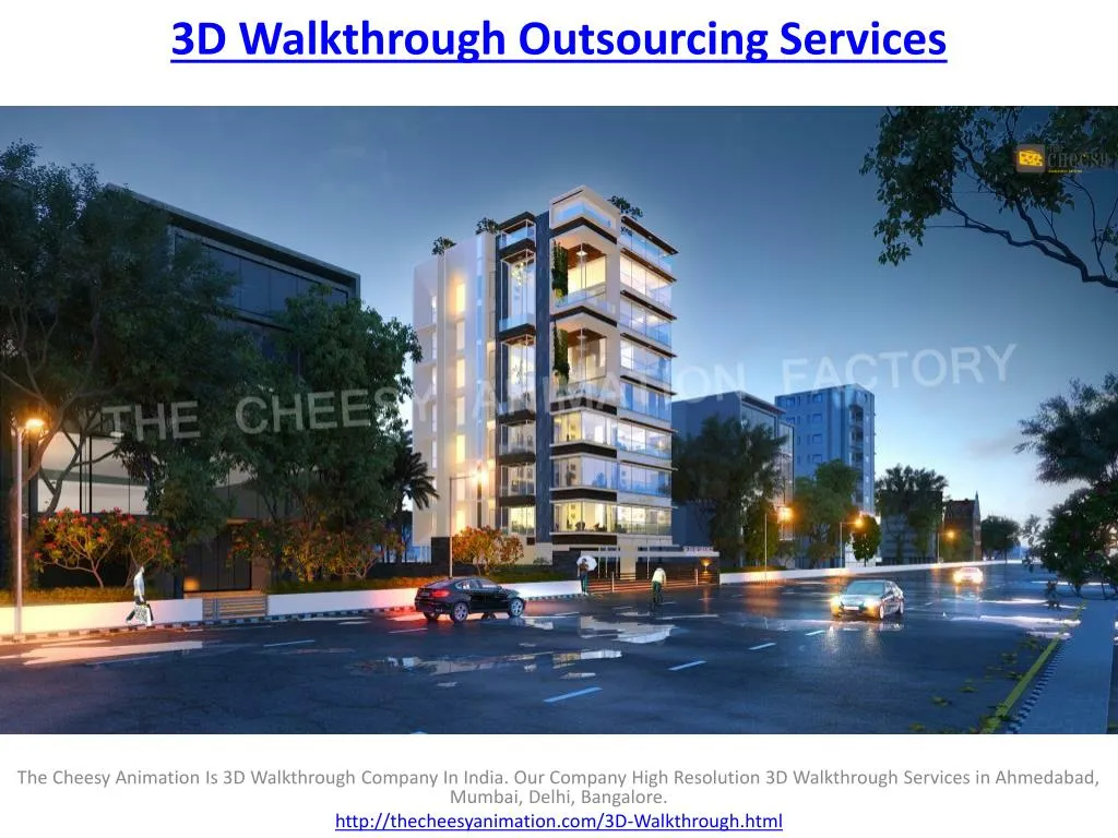 3d walkthrough outsourcing services