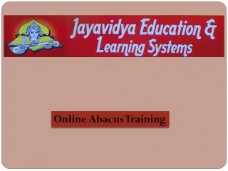 Online Abacus Training - slide 1