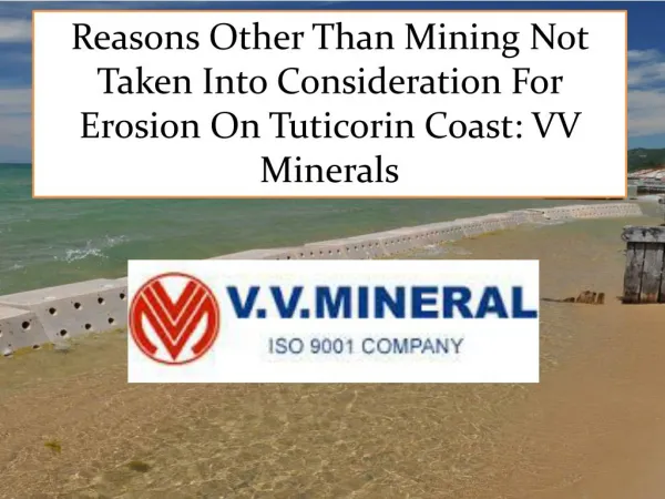 Reasons Other Than Mining Not Taken Into Consideration For E