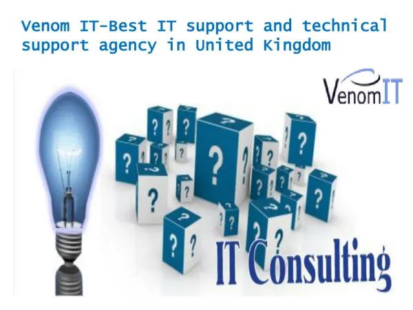 Venom IT-Best IT support and technical support agency in Uni