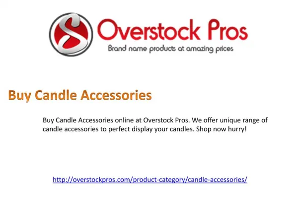 Buy Candle Accessories