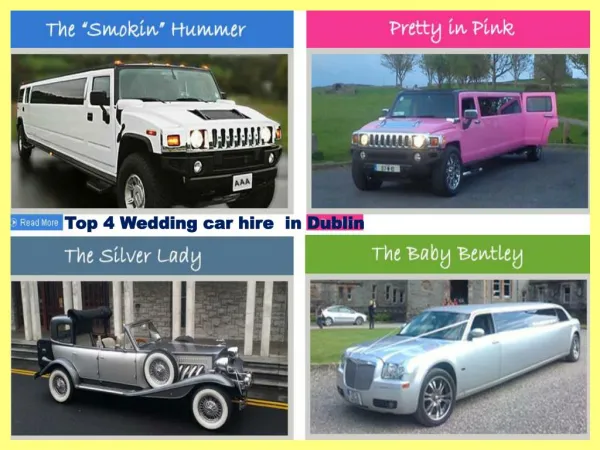 Top 4 Wedding car hire in Dublin