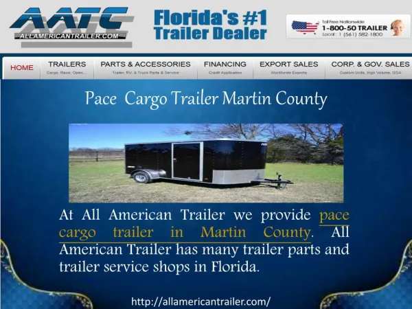 Pace Cargo Trailer Martin County