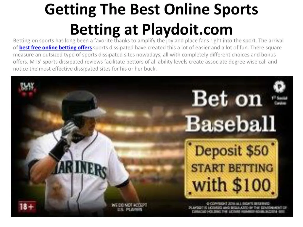 getting the best online sports betting at playdoit com