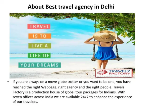 About best travel agency in Delhi