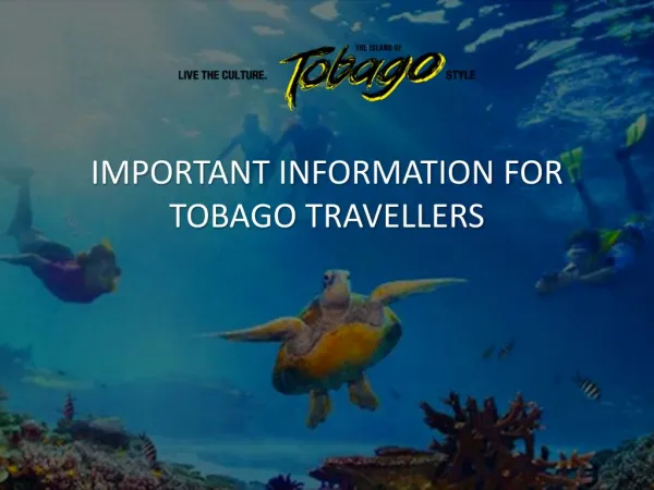 Important Information For Tobago Travellers