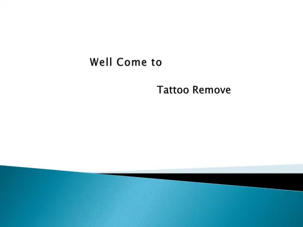 Tattoo Remove