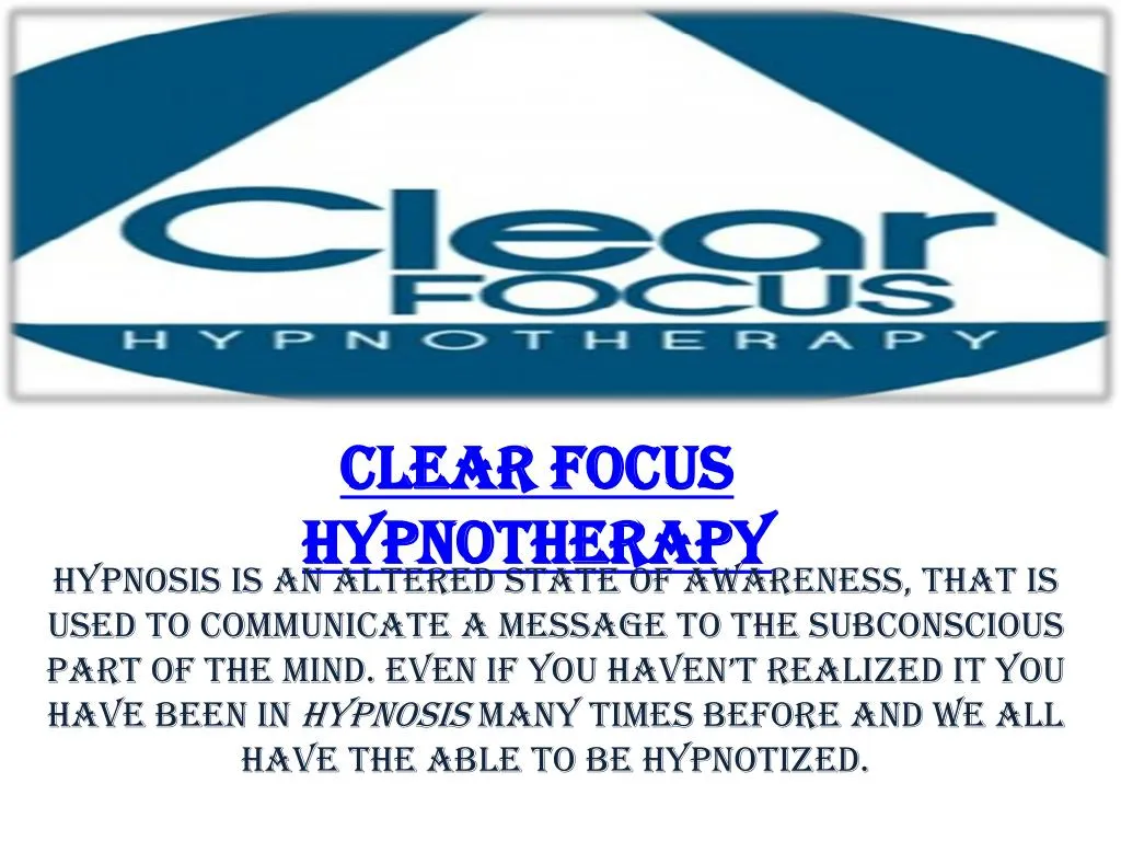 clear focus hypnotherapy