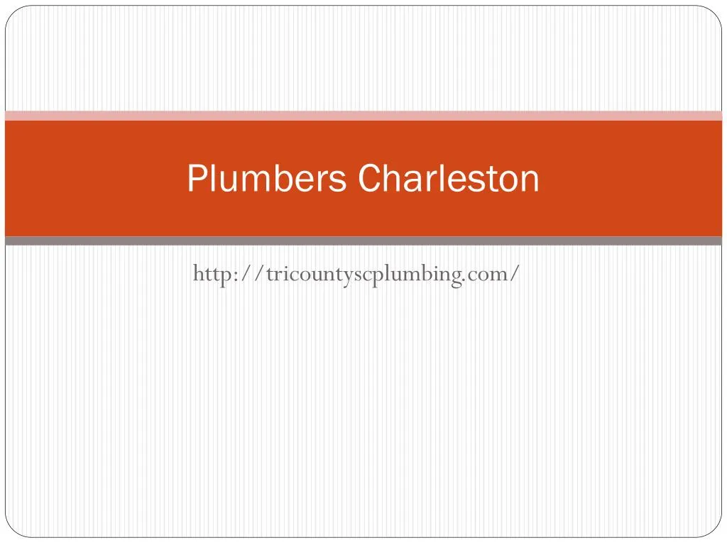 plumbers charleston