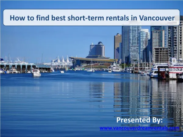 How to find best short-term rentals in Vancouver?