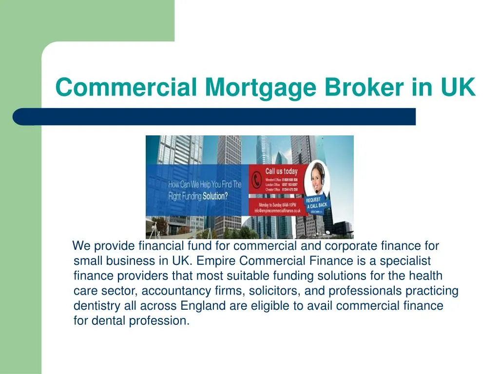 commercial mortgage broker in uk