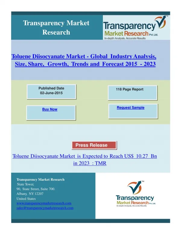 Toluene Diisocyanate Market Research