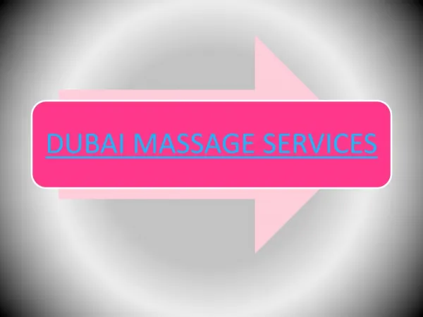 Hotel Massage Dubai