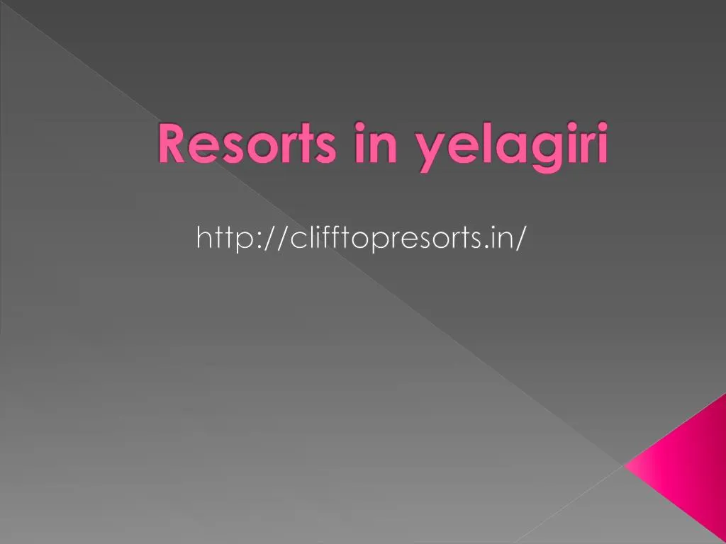 resorts in yelagiri