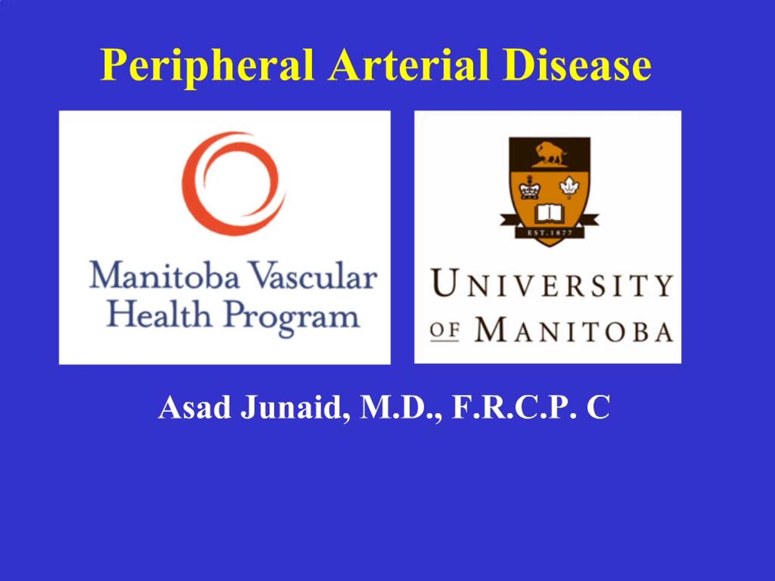 PPT - Peripheral Arterial Disease PowerPoint Presentation, free ...