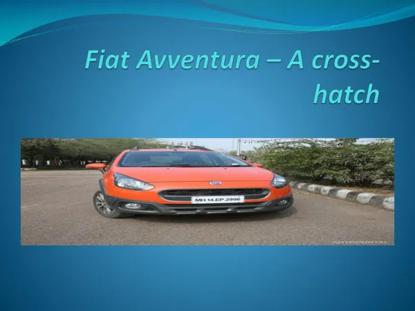 Fiat Avventura in India