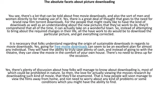 free movie downloads