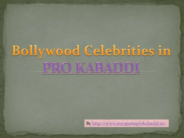 bollywood celebrities in pro kabaddi