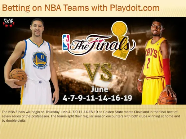 Betting on NBA Teams with Playdoit.com