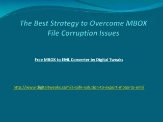 Maibox to Outlook Express Conversion - slide 1