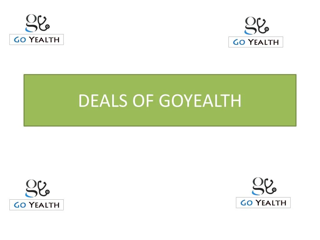 deals of goyealth