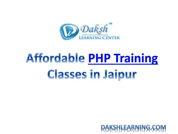 Affordable PHP Traning Classes