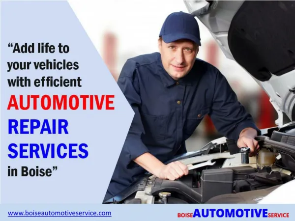 Trusted and expert auto repair services in Boise