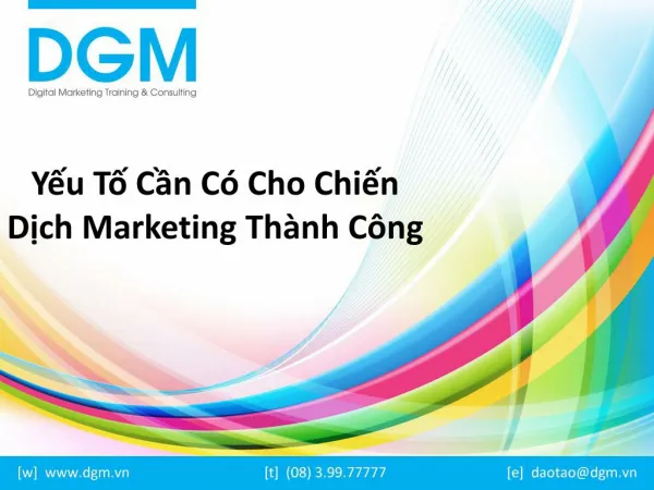 Yeu to can co cho chien dich Marketing thanh cong
