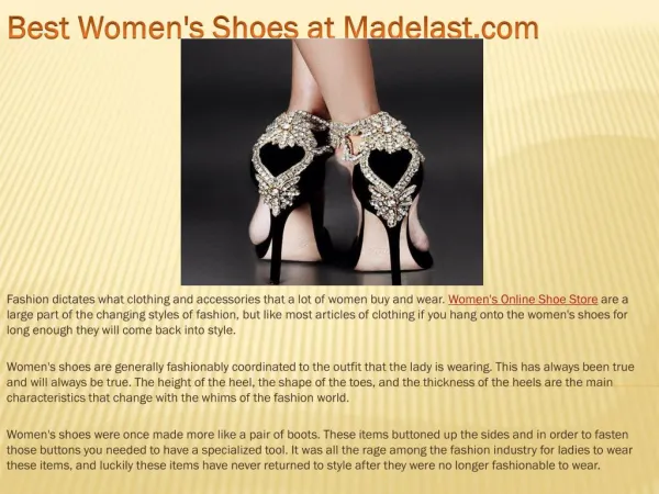 Best Women's Shoes at Madelast.com