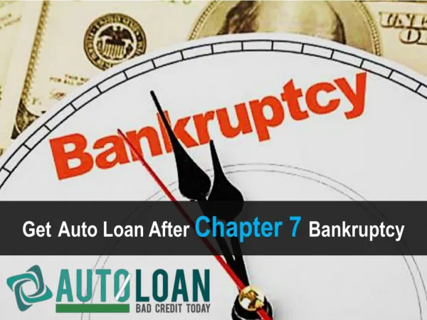 Car Loans After Chapter 7 Bankruptcy