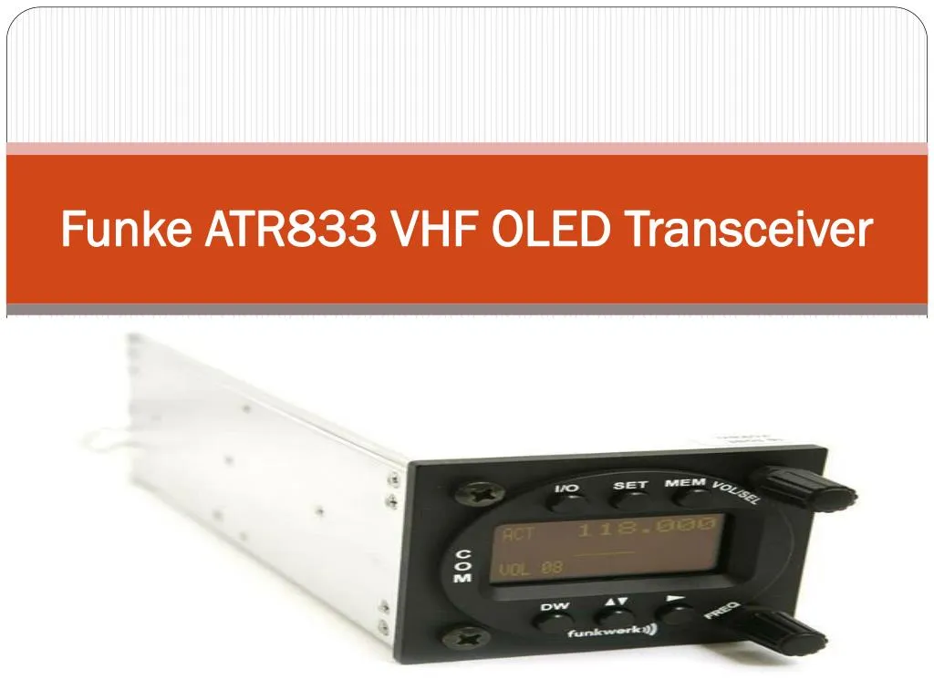 funke atr833 vhf oled transceiver