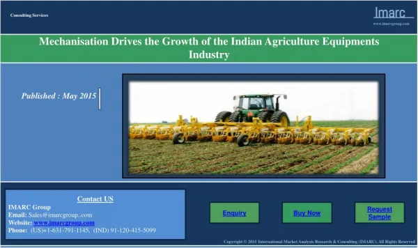 Indian Agriculture Equipments Industry | Growth and Demand