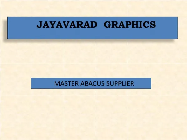 MASTER ABACUS SUPPLIER